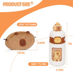 NXNYNZ capybara water bottle – easy-to-hold drink companion.