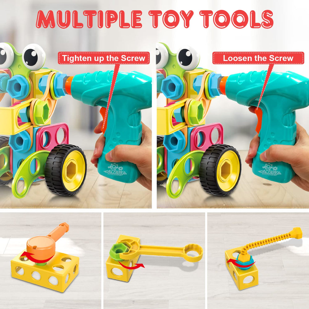 NXONE STEM set encourages teamwork as kids build together.