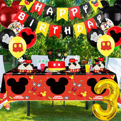Nyhpar Cartoon Mouse latex balloon set offers versatile decor and easy setup.