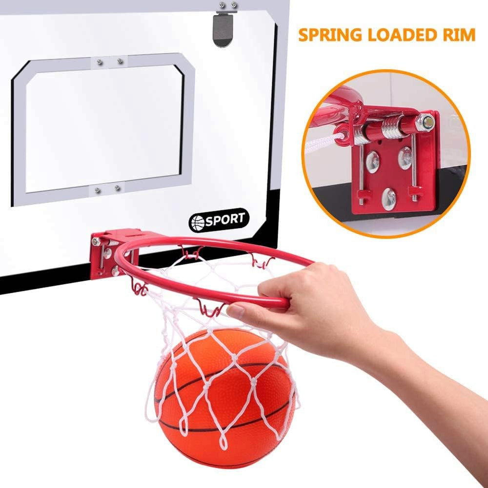 NZQXJXZ spring-loaded rim demonstrates 45-degree fold for realistic rebounds.