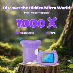 OAEBLLE microscope with 1000X magnification reveals tiny specimens for curious minds