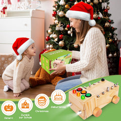 OAKJAR gift-ready screwdriver busy board for birthdays or holidays.
