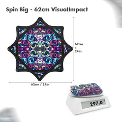 Oazoxcx Flow Star paisley pattern beginner-friendly prop for demos.