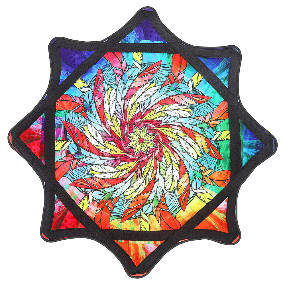 oazoxcx Flow Star Plume 24-4-inch in action for flow art performances