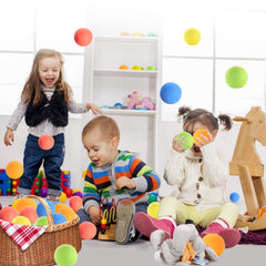 Colorful packaging of Oazoxcx foam balls for easy storage.