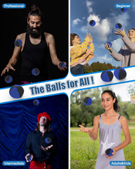 oazoxcx juggling balls hand-fit design enables comfortable grip during practice.