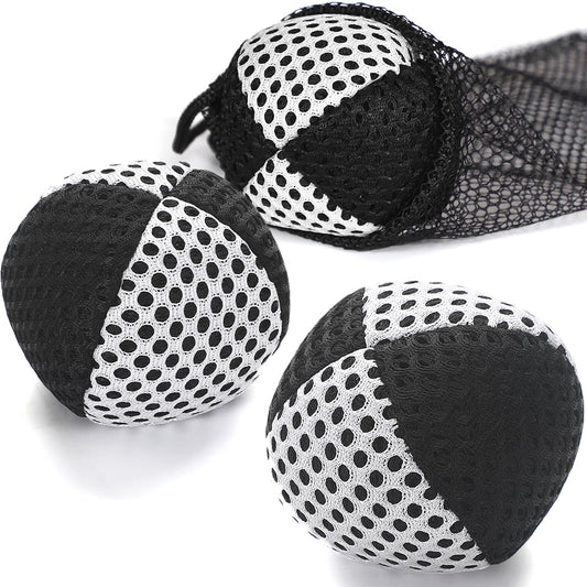 oazoxcx juggling balls three-pack in black and white for versatile practice.