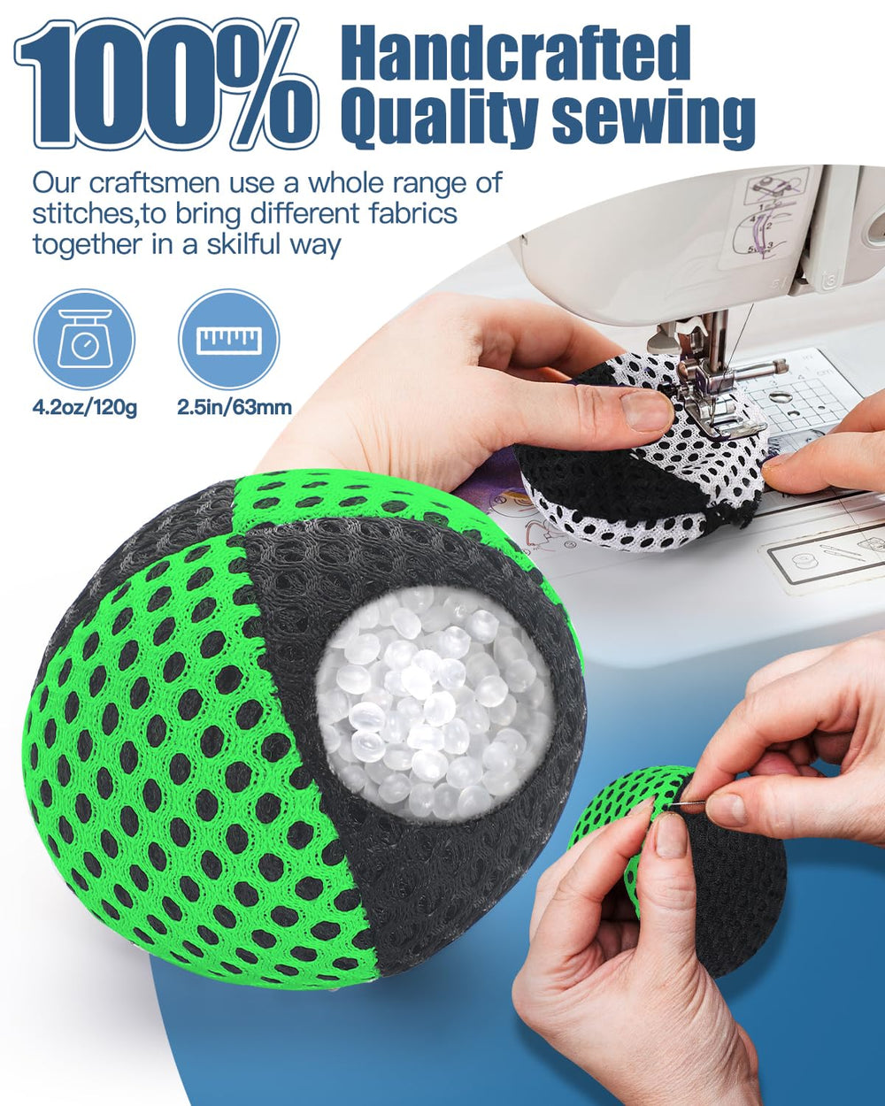 Oazoxcx juggling ball weighs 4.2 oz for controlled throws