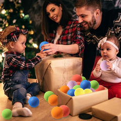 Compact, kid-friendly indoor foam ball set for travel fun.
