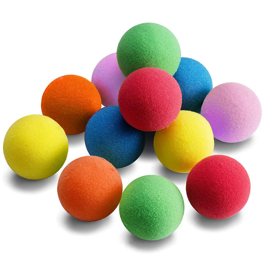 Oazoxcx soft foam balls set of 12 in six colors for safe indoor play.