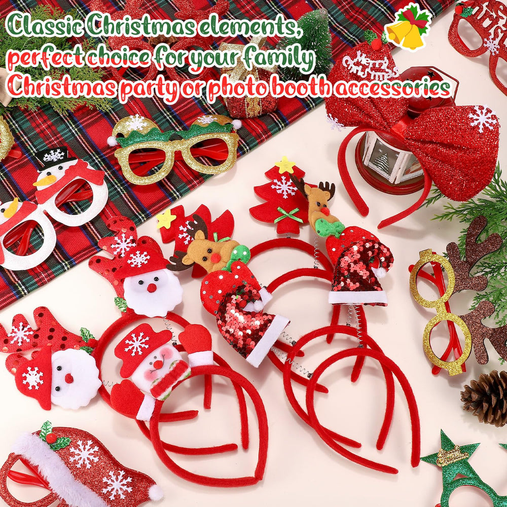 obeoby Christmas hat headband creates cheerful party accessories for adults