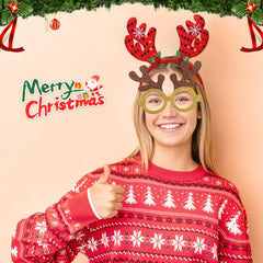obeoby reindeer horns headband brings whimsy to celebrations and photos