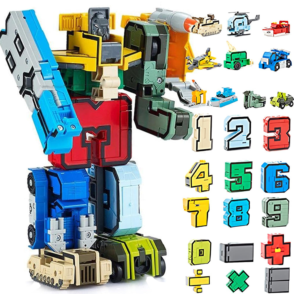 OBEST Number Transforming Toys robot-assembly promotes focus and spatial thinking