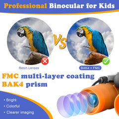 Center focus knob makes it easy for kids to dial in sharp details.