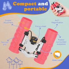 OBUBY binoculars in use for bird watching by kids.
