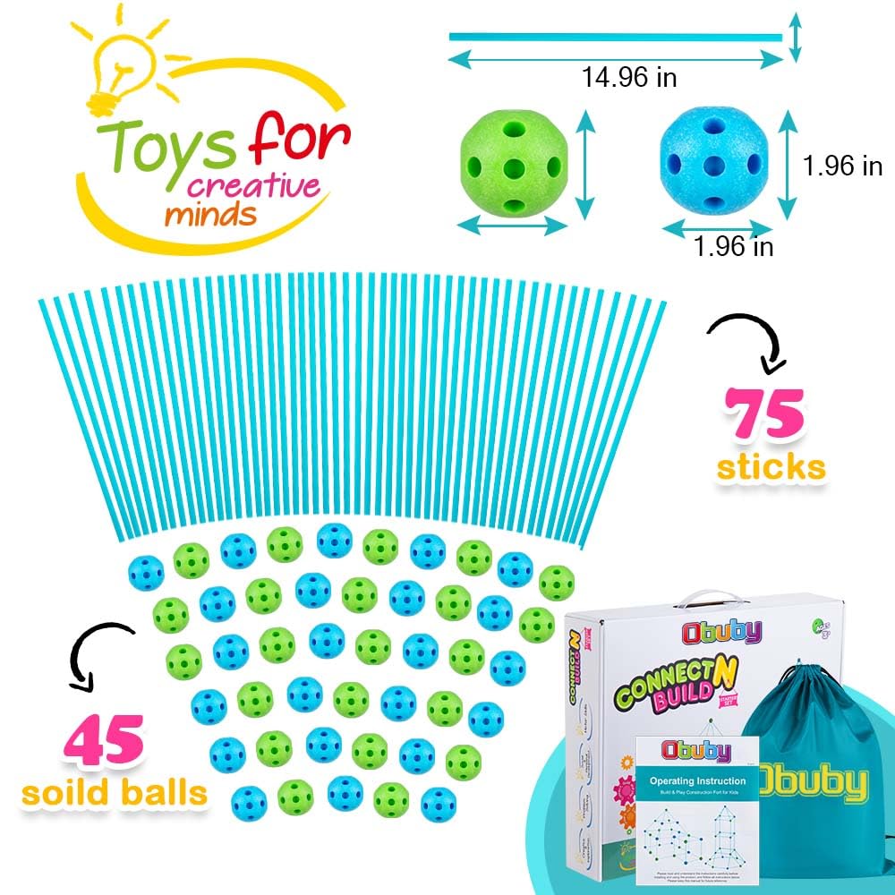 OBUBY durable-plastic components ready for active play.