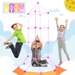 OBUBY fort-building-kit storage bag keeps pieces organized during play.