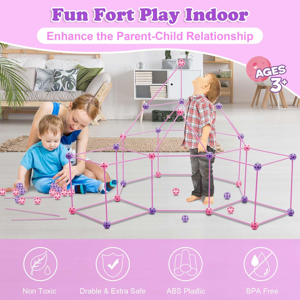OBUBY kids assemble tunnels and structures for cooperative building fun.