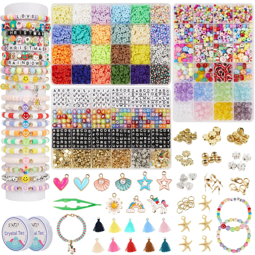 OCARDI girls bracelet kit with colorful beads ready for crafting sessions