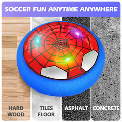 Ocditikl Hover Soccer Ball requires 4xAA batteries (not included) to hover.