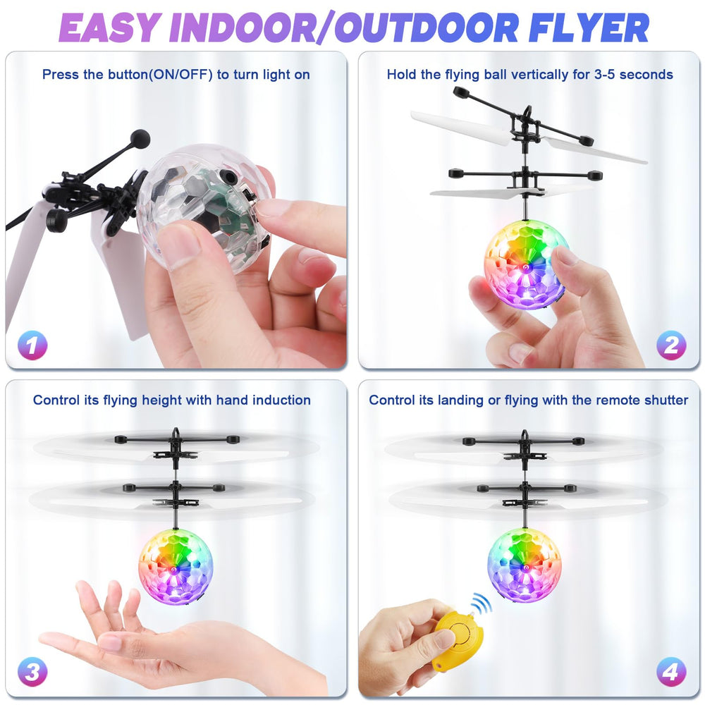 Ocditikl two orbs in flight with easy hand gestures for control