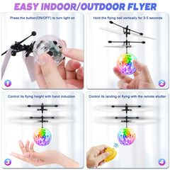 Ocditikl two orbs in flight with easy hand gestures for control