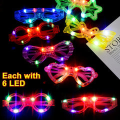 OceanWings LED glasses in butterfly shape add festive color.