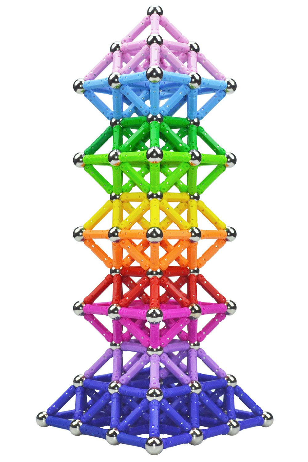 Ocensmice magnetic construction set in use encourages creative design.