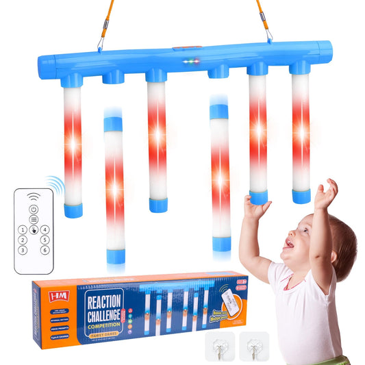 OCES Reflex Stick Game with light-up sticks for quick reflex training and family fun.