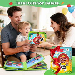 OCHIDO Busy Book travel-compact design enables quiet learning on trips.