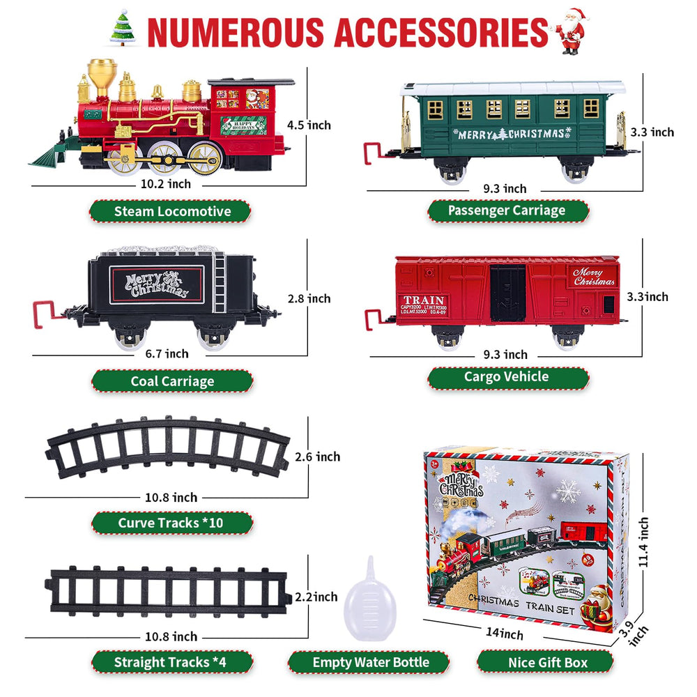 OCHIDO Christmas Train passenger coach provides a vivid holiday ride on living room tracks
