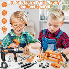 OCHIDO electronic toy drill with lights for realistic pretend play