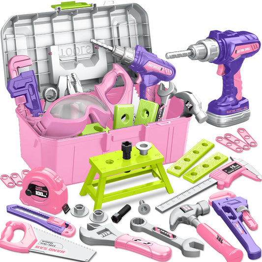 OCHIDO kids tool set with portable toolbox for organized play
