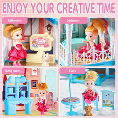 OCRETIC Doll House bedroom area sparks bedtime stories