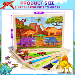 OCTERIC 7-pack puzzles farms support focus and sequencing with bright farm scenes