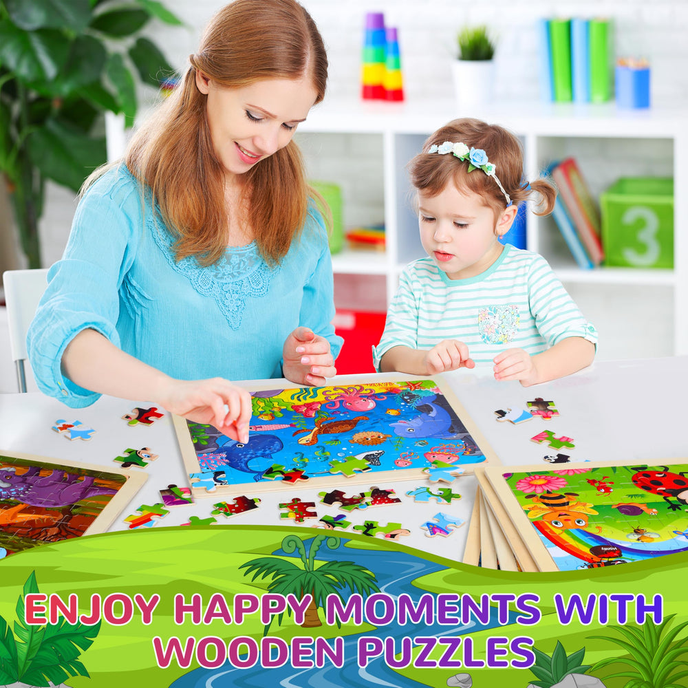 OCTERIC 7-pack puzzles sea creatures foster ocean curiosity and recognition