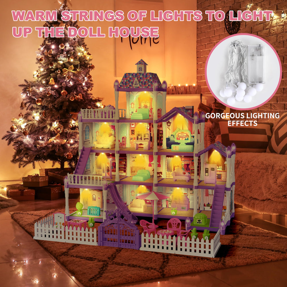 OCTERIC doll house assembly instructions for easy parent-child setup