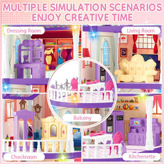 OCTERIC Doll House features two puppies for playful companionship