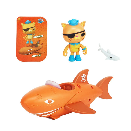 OCTONAUTS Kwazii and Gup-B Adventure Pack: Kwazii figure ready for action on the Gup-B.