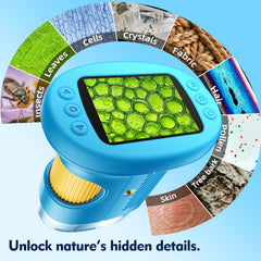Odatay 1000X kid microscope protective silicone case protects the screen