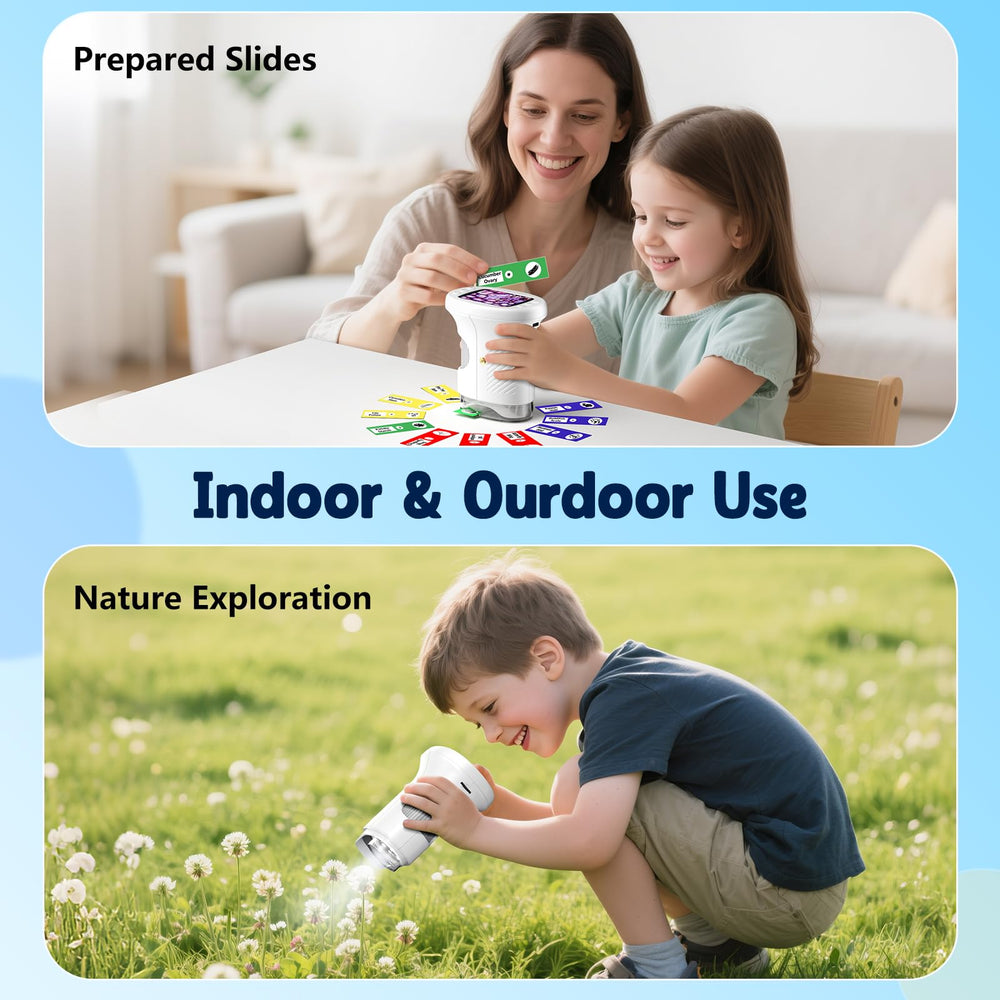 Odatay 1000X kids microscope can capture photos and videos.