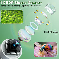 Odatay Kids Microscope IPS screen shows true colors during real-time observation.