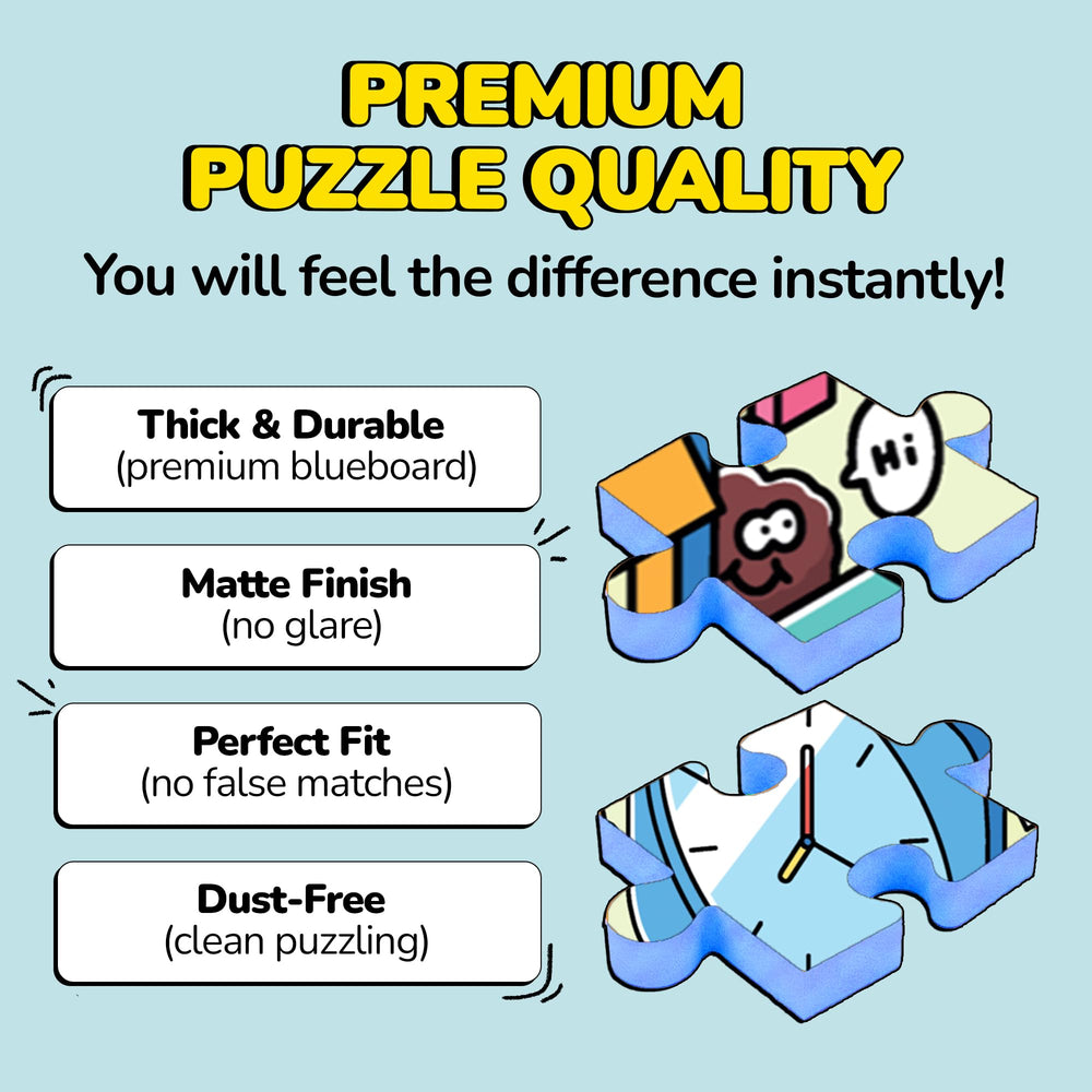 Odd Pieces premium materials and low dust pieces ensure smooth building