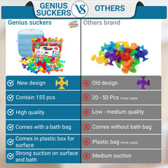 ODELA Genius Suckers suction on surface for easy play on windows and tiles.