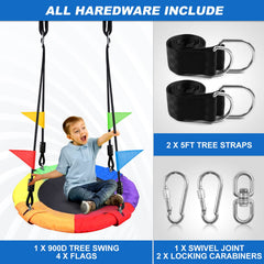 Odoland tree swing strap hanging system for secure mounting.