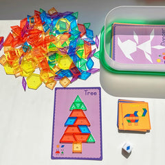 Odoorgames double-sided activity cards pair with blocks for guided play.