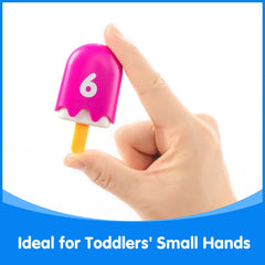 Odoorgames reusable storage container keeps popsicles organized after playtime.