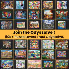 Odyssolve 46x26 puzzle saver accessories organize and ready for next session.