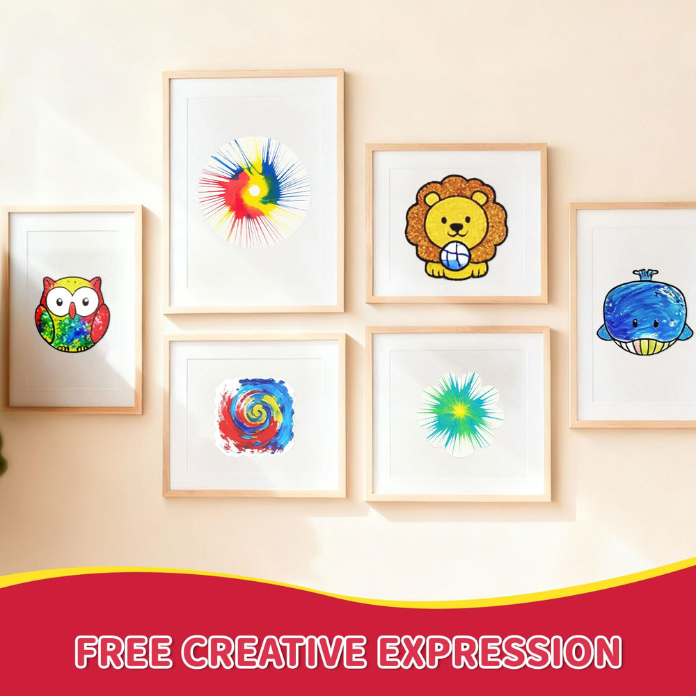 Oeasic Unicorn Spin Art Machine promotes screen-free, imaginative play