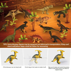 OENUX Velociraptor toy with agile pose for quick play battles.